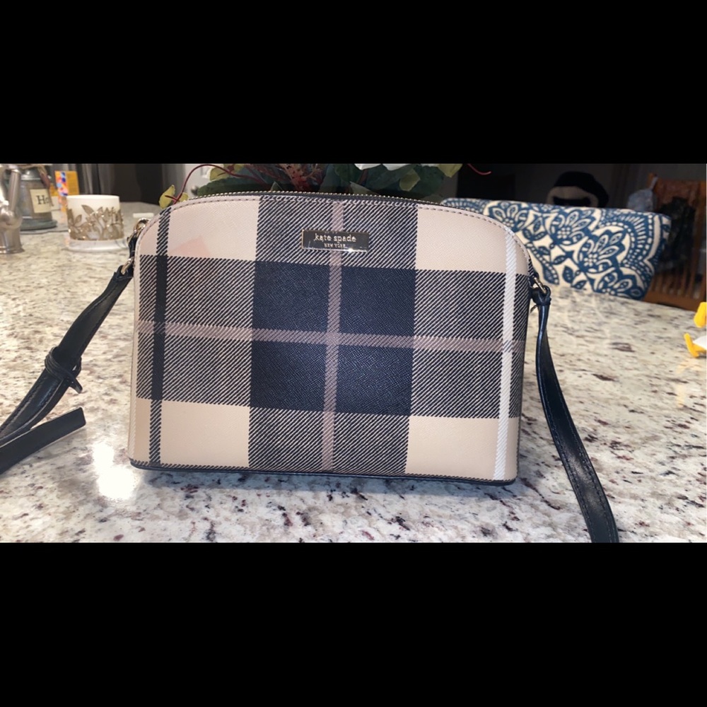 Kate spade plaid dome crossbody
